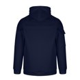 thumbnail image 4 of ZCFZJW Fashion Mens Cargo Hooded Sweatshirts Half Zip up Casual Long Sleeve Drawstring Hoodie Tops Lightweight Comfy Sport Outwear Coat with Pocket Navy XXXL, 4 of 6
