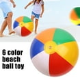 thumbnail image 3 of SHIBUN Inflatable Children's Beach Toy Ball, PVC Multicolored, 12'', 3 of 9