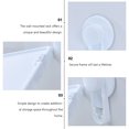 1Pc Multipurpose Rack Punch Free Wall Hanging for Bathroom (White