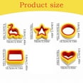 Motao Children's Sandwich 5 Kinds of Stainless Pe Hand Cookies Cutting
