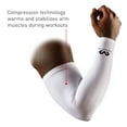 thumbnail image 5 of McDavid Sport Compression Arm Sleeves Pair, White, Unisex, Adult, S/M, 5 of 8