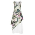 thumbnail image 5 of BUIgtTklOP Dresses for Women 2023,Women's Printing Casual Spring And Summer Sleeveless V-Neck Slim Binding Dress, 5 of 6