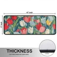 thumbnail image 5 of Kitchen Rugs Sets Of 2,Pioneer Flower Floral Print Pattern Anti Fatigue Kitchen Mat Rugs Non Slip Washable,Decorative Kitchen Floor Mats for Kitchen,Sink,Laundry,17"x47"+17"x47", 5 of 5