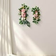 thumbnail image 3 of Baohd 2x Hanging Artificial Flower Arch Decor Decorative for Wedding Background Pink, 3 of 9