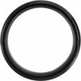 thumbnail image 2 of Black Titanium Polished Beveled-edge Comfort-fit Band With Ash Wood Inlay Size 7.5 Ring for Women and Men, 2 of 2