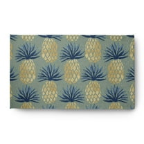 Simply Daisy 3' x 5' Pineapple Stripes Chenille Rug, Sage