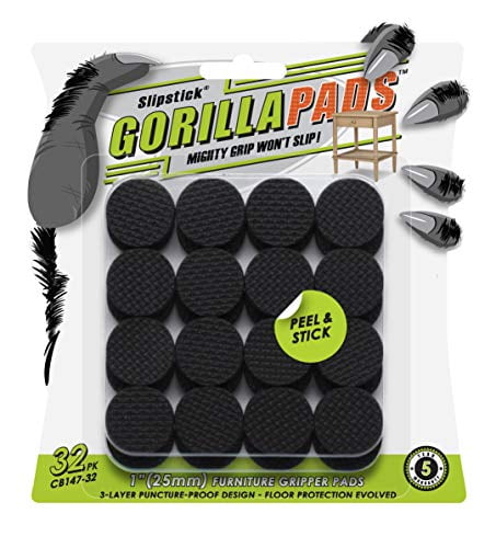 Set of 8 Furniture Feet Details about   GorillaPads CB144 Non Slip Furniture Pads/Grippers 