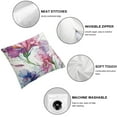thumbnail image 6 of nygtbtfer Throw Pillow Covers Set of 2 Flower Decorative Throw Pillow Cases Soft Velvet Outdoor Cushion Covers for Sofa Garden Couch Home Decor White, 6 of 7