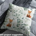 thumbnail image 3 of Fox Fabric by the Yard,Kids Cartoon Animal Upholstery Fabric,Nature Flowers Leaves Decorative Fabric,Woodland Wildlife Indoor Outdoor Fabric for Women Men Adult,Waterproof 2 Yards, 3 of 5