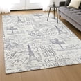 thumbnail image 6 of Addison Rugs Mayfield Premium Machine Washable Transitional Novelty Ivory Rectangle Rug, 3' x 5', 6 of 6