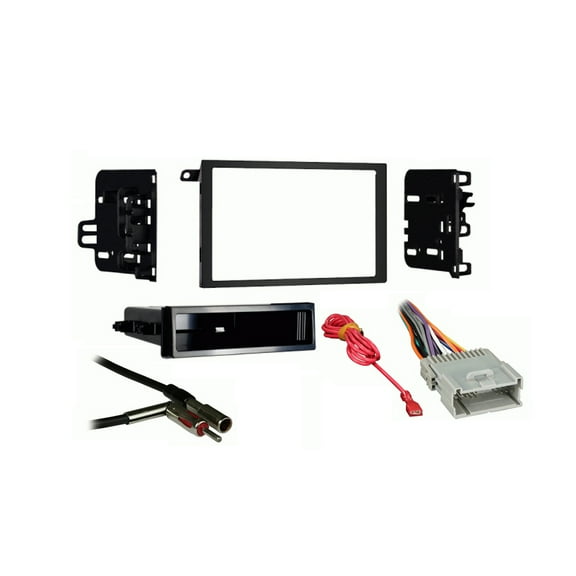 Metra GMC Sonoma 02-03 Double DIN Aftermarket Radio Install Dash Kit, Black