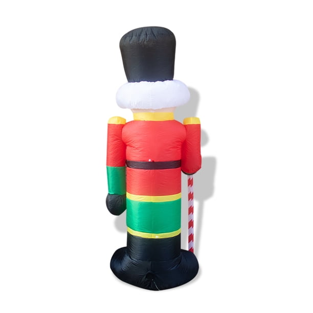 Banquete de Navidad Inflable LED Adorno Picos de tierra Patio trasero al aire libre Decoración Navidad Oficina Centro comercial Suministros para Kits de decoración para fiestas Enchufe de EE. UU. Bearachild HA009413-02B