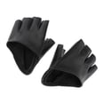 thumbnail image 4 of Guantes de Media Palma Hugo Cuero Artificial para Baile Hip Hop negro, 4 of 7