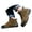 Brown, variant on Mens Womens Winter Hiking Boots Waterproof Warm Snow Booties Non Slip Motorcycle Combat Boot