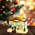 thumbnail image 3 of Kmbangi Christmas Small Village Houses, Cute LED Light Up Snow House Scene Figurine Tabletop Decorations for Home, 3 of 6