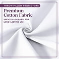 thumbnail image 6 of CIRCLESHOME European Pillow Protectors - 100% Cotton Breathable Pillowcases - 26 X 26 Square Pillowcases - Protects Pillows from Dirt, Dust and Debris (European- 2 Pack- 26x26), 6 of 8