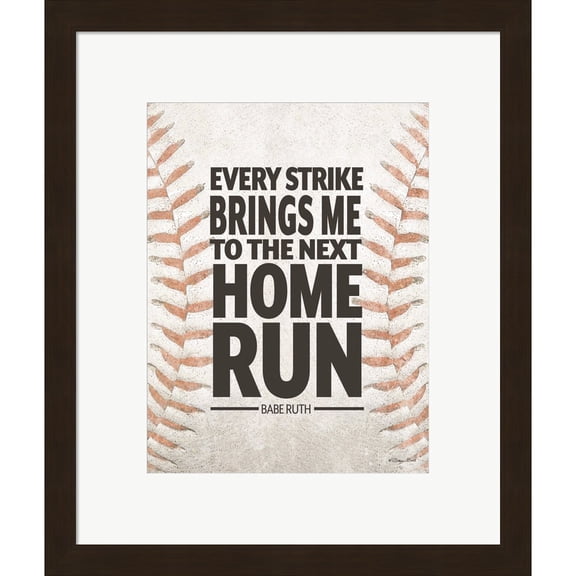 Great Art Now Home Run by Susan Ball, Framed Wall Art, 15.5W x 18.25H