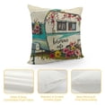 thumbnail image 4 of SHANXI Decorative Pillow Cover, Modern Flower Print Durable, Zipper Closure, Living Room, Bedroom Decorations, Camper Gifts 20x20in, 4 of 5