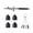 Black Set, variant on Portable Single Action Airbrush 0.3mm Nozzles Mini Spray Gun Pen For Paint Model Cake Nail Crafts Painting Beauty Inkjet ,Flexible