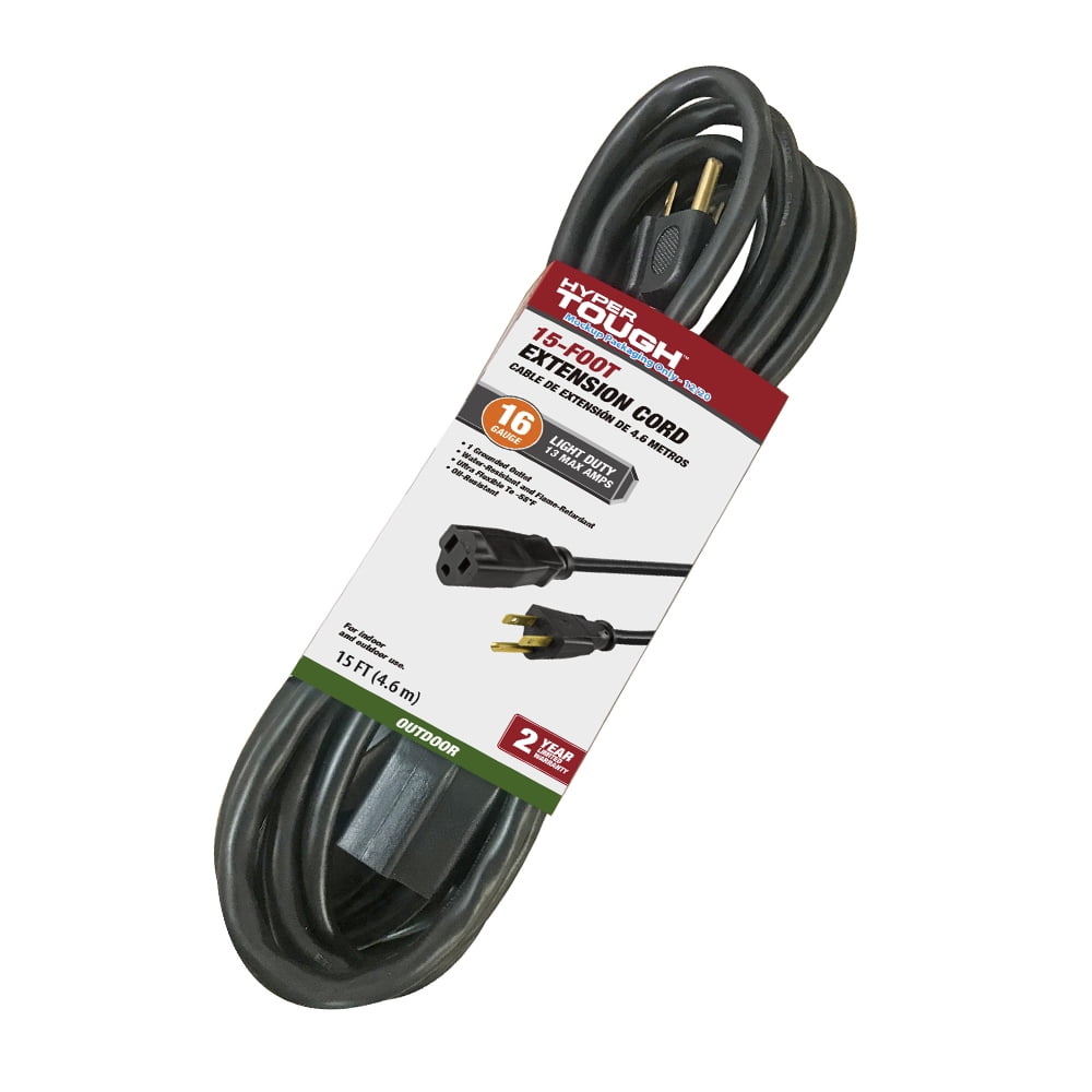 15/20/50/100 FT Power Extension Cord Cable 16 AWG Indoor Outdoor Super Long BT 