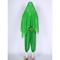 thumbnail image 5 of LiiYii Women's Belly Dance Outfit Set India Dancer Fancy Dress Up 4 Piece Harem Pants Suit Green One Size, 5 of 6