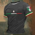 thumbnail image 2 of Mens Tshirt Italian Themed Print Thin Breathable Tees Shirt Short Sleeve Crew Neck Relaxed Fit Casual Streetwear Tshirts for Men, 2 of 3