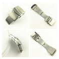 thumbnail image 2 of 16 18 20 22 24 26mm Watch Buckle Double Click Stainless Steel Buckle Watch Push Button Fold Deployment Clasp Watch Strap Buckle, 2 of 4