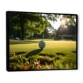 thumbnail image 2 of Designart "Golf Putting Green Calm III" Sports Floater Framed Canvas Art Print, 2 of 7