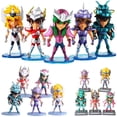 thumbnail image 2 of Minifiguras de acción de PVC de los caballeros del zodiaco, muñecos de Anime de Saint Seiya, Hagen, ennemsu, Shiryu, 10cm, 5 unidades por Set Qiuyongming unisex, 2 of 2