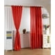 thumbnail image 2 of Cortina de ventana Macarena Panel jacquard 100x200cm Moderna roja, 2 of 8