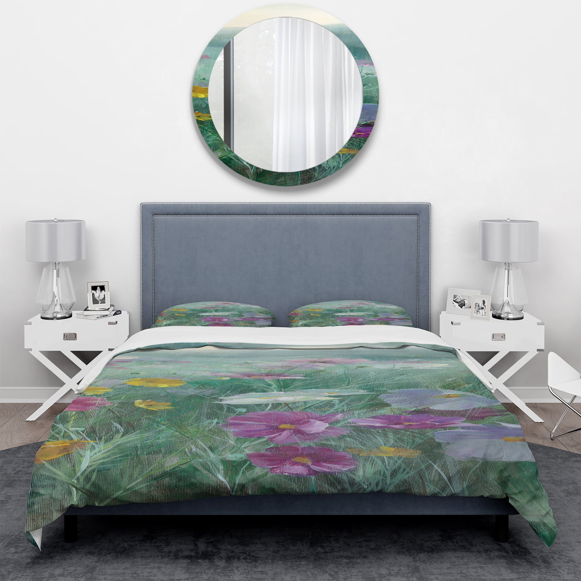 Designart 'Cosmos at Dawn III' Geometric Duvet Cover Set