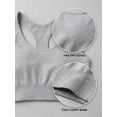 thumbnail image 5 of Fruit of the Loom Women's Seamless Racerback Longline Bra, 2-Pack, Sizes XS-4XL, 5 of 7