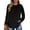 Black, variant on Fantaslook Plus Size Sweatshirts for Women Crewneck Casual Tunic Tops Long Sleeve Shirts