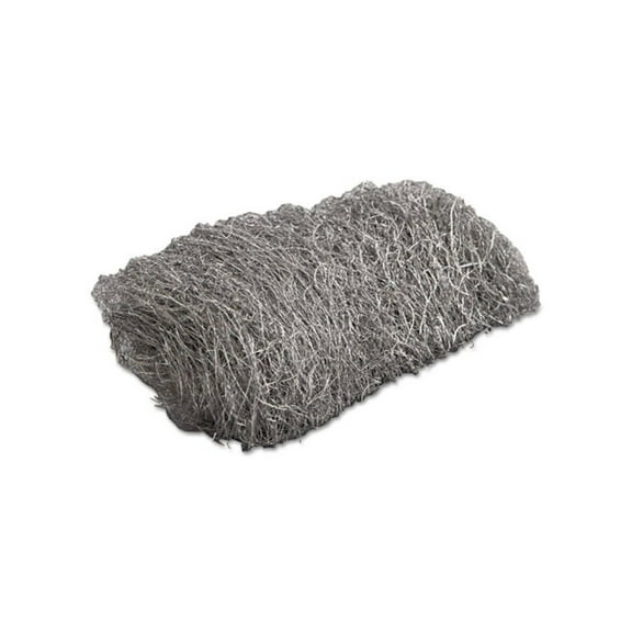GMT Industrial-Quality Steel Wool Hand Pads, #3 Medium, Steel Gray, 16 Pads/Sleeve, 12 Sleeves/Carton