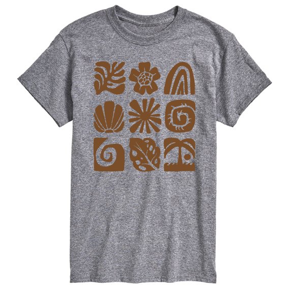 Instant Message - Beach Squares Short Sleeve Graphic T-Shirt