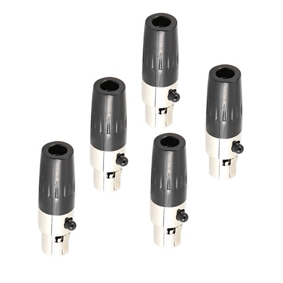XLR Female Connector Audio Connector, Enhanced Hard Plastic Inserts XLR Connector, for Microphones