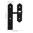 thumbnail image 2 of PTOOTP Black Zinc Alloy Bathroom Door Lock Portable Home Security No Drilling Required Easy Install for Doors, 2 of 8