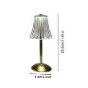 Cordless Table Lamps for Home,Table,Dining Room, Gold Rechargeable Lamps, USB Charge 11.2 Tall LED Brass Portable Outdoor Indoor Table Lamp