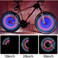 thumbnail image 5 of luces LED para radios de bicicleta, luz impermeable para llanta de bicicleta IP55, luz para radios de bicicleta con 32 LED, resistente al agua, adecuada para montar de noche en MTB, 5 of 5