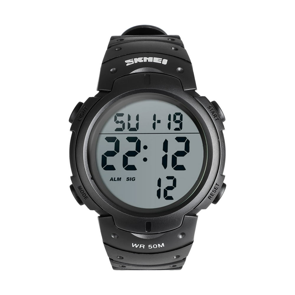 EEEkit EEEkit Mens Digital Sports Watch, Waterproof LED Screen Large
