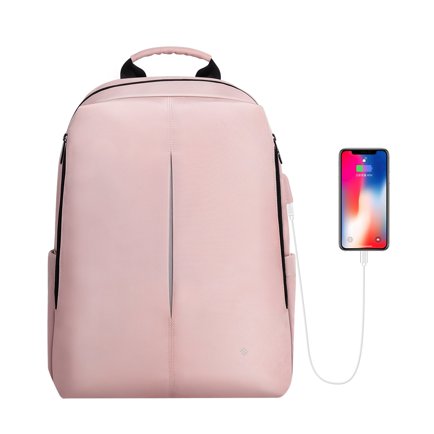 FINPAC Laptop Backpack, Casual Daypack with USB Port for Travel School