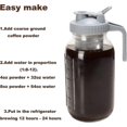 thumbnail image 4 of Cold Brew Coffee Filter for 32 OZ Wide Mouth Mason Jar, 304 Stainless Steel Strainer with Seal Ring for Iced Drinks, Sun Tea Infuser and Cold Brew Cof, 4 of 4