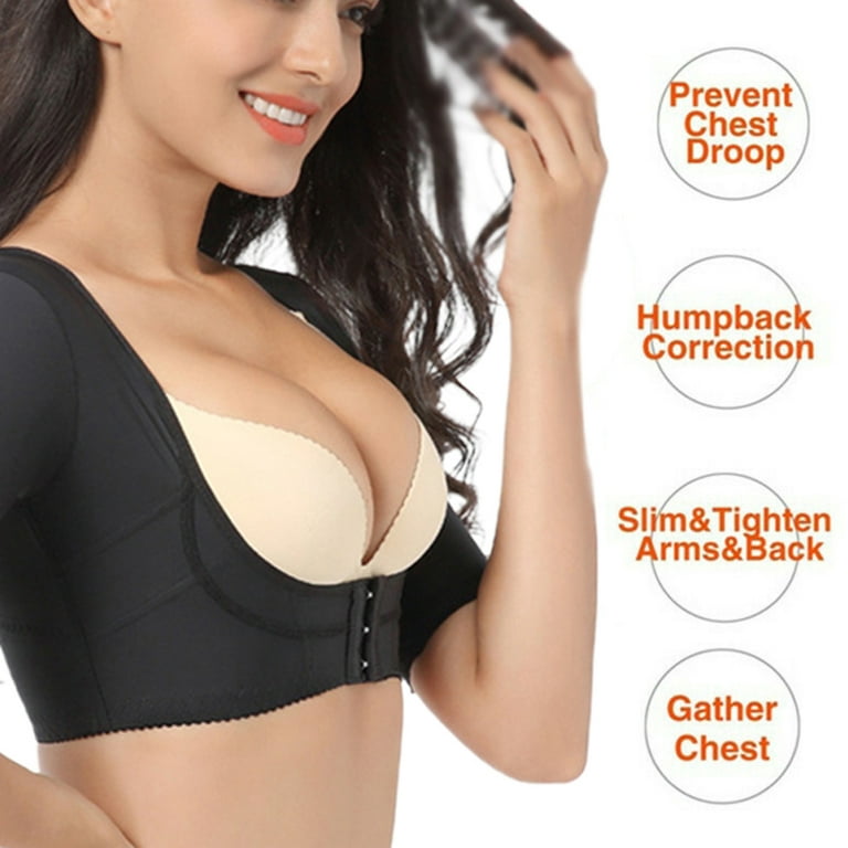 Lateral Retraction Bust Chest Girdle Auxiliary Cut-out Crop Tops Shapewear  Slimmer Wear Bra Body Shapewear L Skin Color