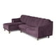 thumbnail image 4 of Sofá Cama Modular Reversible de Velvet Morado Modelo Scotch Makora, 4 of 9