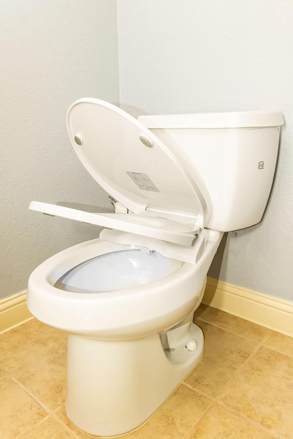 Biogiene Toilet Bidet Seat Elongated Non Electric BG3100NEE