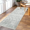 thumbnail image 4 of Tzou Boho Runner Rugs 2x6ft Washable Door Mat Geometric Gray Entryway Kitchen Carpet, Non Slip Indoor Rugs for Living Bedroom Office Foyer, 4 of 7