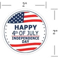 thumbnail image 2 of Happy 4th of July Thank You Sticker Labels,2 Inch Independence Day American Labels 240 Pcs, 2 of 4
