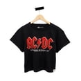 thumbnail image 3 of AC/DC T-Shirt Court à Manches Courtes pour Femmes avec Logo Noir (XX-Grand), 3 of 5
