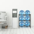 thumbnail image 3 of 3-Tier Water Rack for Gallon Jugs for Home, Office, Kitchen and Breakroom, Black, 3 of 5