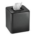 thumbnail image 1 of mDesign Caja de pañuelos – Caja de pañuelos decorativa para dormitorios, baños y más – Caja de pañuelos cuadrada para pañuelos faciales y cosméticos – Negro, 1 of 1